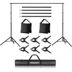 Neewer Photo Studio Backdrop Support System, 10ft/3m Wide 6.6ft/2m High