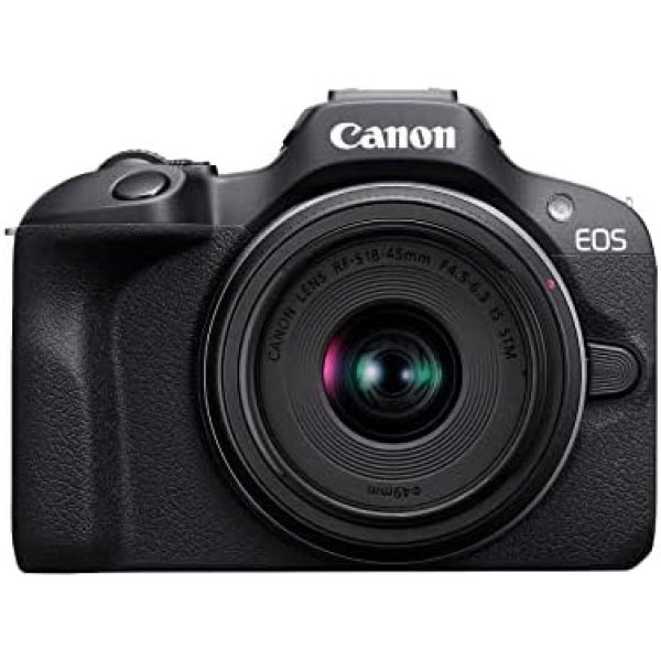 Canon EOS R100 RF-S18-45mm F4.5-6.3 is STM Lens Kit, Mirrorless Camera